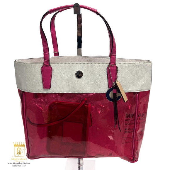 Coach see through tote bag